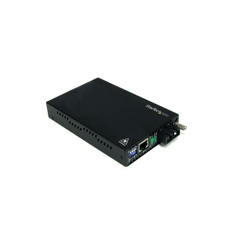 StarTech.com 10 / 100 Mbps Single Mode Fiber Media Converter SC - 18.6 miles / 30km over Single Mode SC Fiber (ET90110SM302) - Fibre media converter - 100Mb LAN - 100Base-FX - RJ-45 / SC single-mode - up to 30 km - 1310 nm - for P / N: ETCHS2U, SVA12M2NEUA, SVA12M5NA - 4
