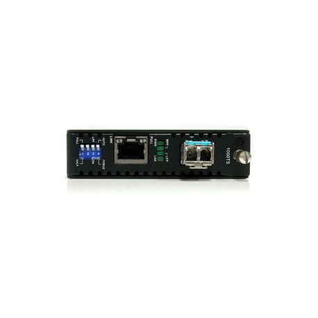 StarTech.com 1000 Mbps Gigabit Single-Mode Copper to Fiber Media Converter - Ethernet (1000Base-T) to LC Fiber Converter (ET1000S40LC2) - Fibre media converter - GigE - 1000Base-LX, 1000Base-SX, 1000Base-T - RJ-45  /  LC single-mode - up to 40 km - 1310 nm - for P / N: SVA12M2NEUA, SVA12M5NA - 1