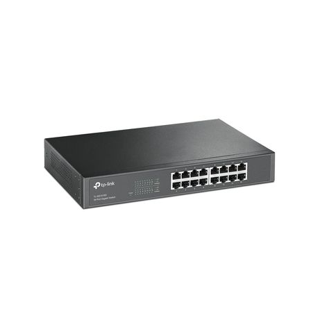 TP-Link TL-SG1016D 16-Port Gigabit Switch - Switch - unmanaged - 16 x 10 / 100 / 1000 - desktop - 3