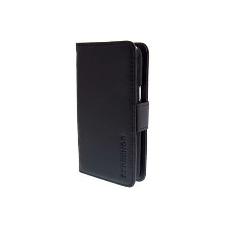 Screenor Smart - Flip cover for mobile phone - polycarbonate, leatherette - black - for Apple iPhone 7, 8 - 0