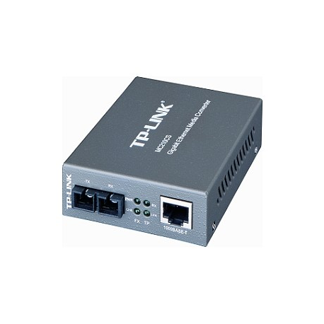 TP-LINK MC210CS - Fibre media converter - GigE - 1000Base-FX, 1000Base-T - RJ-45 / SC single-mode - up to 15 km - 1310 nm - for P / N: TL-MC1400 - 2