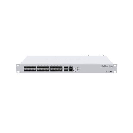 MikroTik Cloud Router Switch CRS326-24S+2Q+RM - Switch - L3 - Managed - 24 x 10 Gigabit SFP+ + 2 x 40 Gigabit QSFP+ - rack-mountable - AC 100 - 240 V - 1