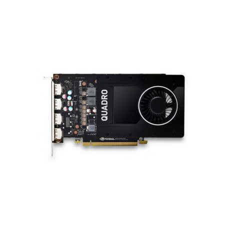 NVIDIA Quadro P2200 - Graphics card - Quadro P2200 - 5 GB GDDR5X - PCIe 3.0 x16 - 4 x DisplayPort - for Workstation Z2 G4 (MT), Z2 G5 (tower), Z4 G4, Z6 G4, Z8 G4; ZCentral 4R - 1