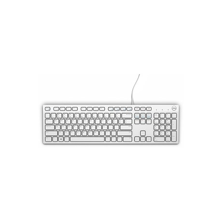 Dell KB216 - Keyboard - USB - QWERTY - US International - white - for Latitude 34XX, 35XX, 5320, 5520; OptiPlex 7770; Precision 3440; Vostro 3681, 3888, 39XX - 3