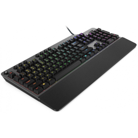 Lenovo Legion K500 - Keyboard - backlit - USB - US - black, iron grey - for IdeaCentre 5 14; IdeaCentre AIO 3 24; 3 27; IdeaPad 1 14; 3 14; 5 14; 5 Pro 14; V15 - 1