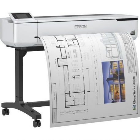 Epson SureColor SC-T5100 - 36" large-format printer - colour - ink-jet - Roll (91.4 cm) - 2400 x 1200 dpi - Gigabit LAN, Wi-Fi(n), USB 3.0 - cutter - 2