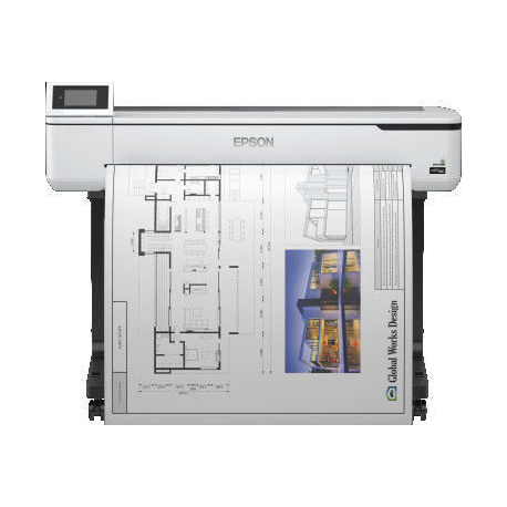 Epson SureColor SC-T5100 - 36" large-format printer - colour - ink-jet - Roll (91.4 cm) - 2400 x 1200 dpi - Gigabit LAN, Wi-Fi(n), USB 3.0 - cutter - 3