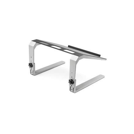 StarTech.com Adjustable Laptop Stand - Heavy Duty Steel & Aluminum - 3 Height Settings - Tilted - Ergonomic Laptop Riser for Desk (LTSTND) - Notebook stand - desktop - 17" - black, silver - 1