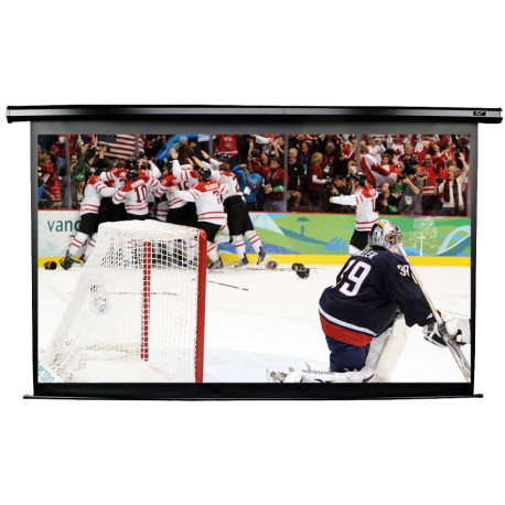 Elite Spectrum Series Elecric84H - Projection screen - ceiling mountable, wall mountable - motorised - 84" (213 cm) - 16:9 - Matte White - black - 3