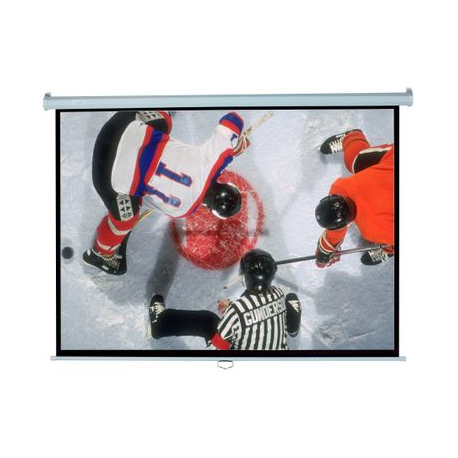 Elite Screens Manual Series M150XWH2 - Projection screen - ceiling mountable, wall mountable - 150" (381 cm) - 16:9 - MaxWhite - white - 3