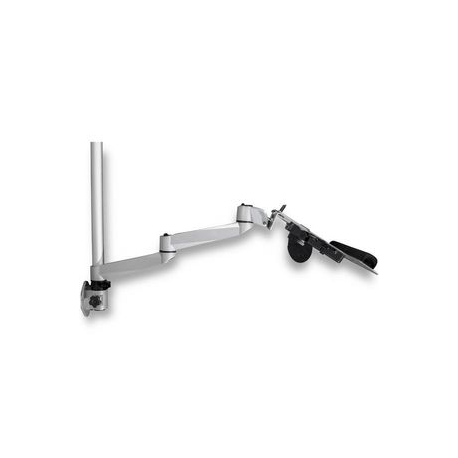 StarTech.com Wall Mount Workstation, Articulating Standing Desk w / Ergonomic Height Adjustable Dual Monitor Arm & Keyboard Tray, 2x 30" VESA Displays, Foldable Wall Mounted Sit Stand Desk - Foldable Standing Desk (WALLSTSI2) - Mounting kit (pole, mouse holder, wrist rest, wall mount bracket, keyboard tray, 2 display brackets, 2 x spring arms, 2 x swivel arms with logo, monitor shoulder, wall mount bracket with lock plate, 2 x swivel arms, mouse tray, mouse tray fixed plate, EVA mouse pad) - for 2 LCD displays / keyboard / mouse - plastic, aluminium, steel - silver - screen size: 13"-30" - wall-mountable - TAA Compliant - 3