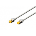 DIGITUS Professional - Patch cable - RJ-45 (M) to RJ-45 (M) - 25 cm - SFTP - CAT 6a - halogen-free - grey