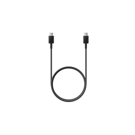 Samsung EP-DA705 - USB cable - USB-C (M) to USB-C (M) - USB 2.0 - 3 A - 1 m - black - 0