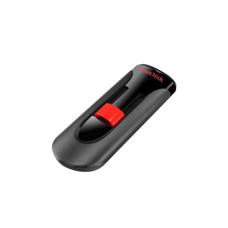 SanDisk Cruzer Glide - USB flash drive - 32 GB - USB 2.0 - black, red - 3