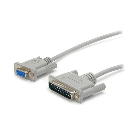 StarTech.com 10 ft Cross Wired DB9 to DB25 Serial Null Modem Cable - F / M - Null modem cable - DB-9 (F) to DB-25 (M) - 3 m - for P / N: PEX1S553, PEX2S553LP, PEX2S553, PEX1S553LP, PCI2S232485I, PEX16S952LP, PCI8S950LP, PEX1S552LP - 3