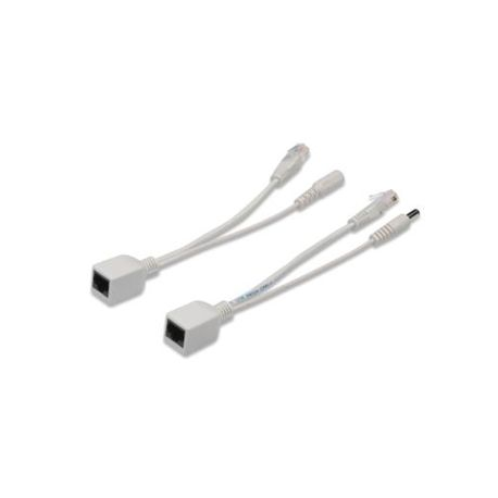 DIGITUS Passive PoE cable kit DN-95001 - Power over Ethernet (PoE) cable kit - DC jack 5.5 mm - CAT 5e - 3