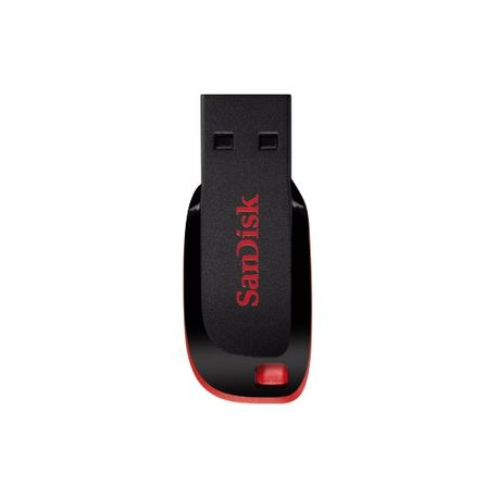 SanDisk Cruzer Blade - USB flash drive - 64 GB - USB 2.0 - black, red - 7