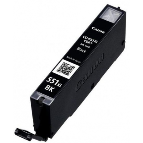 Canon CLI-551BK XL - High Yield - black - original - ink tank - for PIXMA iP8750, iX6850, MG5550, MG5650, MG5655, MG6450, MG6650, MG7150, MG7550, MX725, MX925 - 1