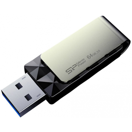 SILICON POWER Blaze B30 - USB flash drive - 64 GB - USB 3.0 - black - 3