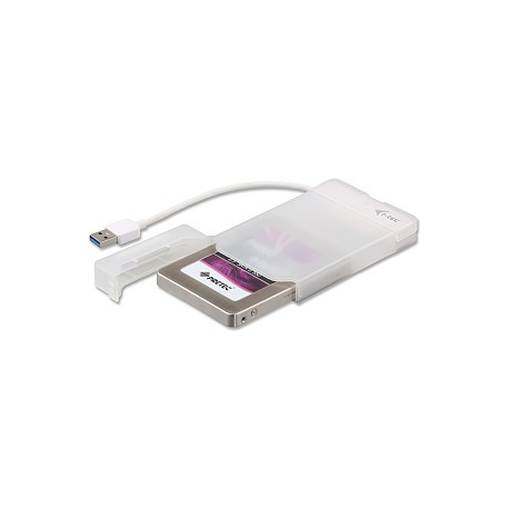 i-Tec MySafe Advance - Storage enclosure - 2.5" - SATA 6Gb / s - USB 3.0 - white - 3