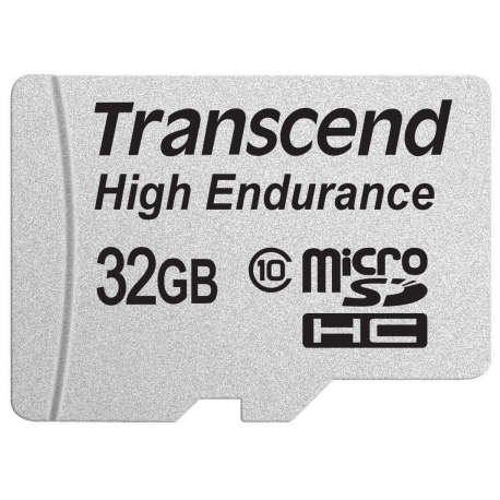 Transcend High Endurance - Flash memory card (microSDHC to SD adapter included) - 32 GB - UHS-I U1 / Class10 - SDHC - 3