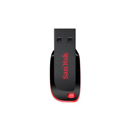 SanDisk Cruzer Blade - USB flash drive - 128 GB - USB - black, red - 7