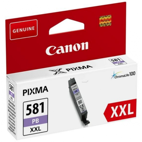 Canon CLI-581PB XXL - XXL size - photo blue - original - ink tank - for PIXMA TS6351, TS705, TS8250, TS8251, TS8252, TS8350, TS8351, TS8352, TS9150, TS9155 - 1