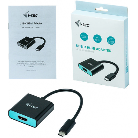 i-Tec USB-C HDMI Adapter - External video adapter - USB-C 3.1 - HDMI - black - 2