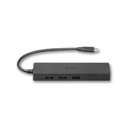 i-Tec USB C Slim 3-port HUB with Gigabit Ethernet adapter - Hub - 3 x SuperSpeed USB 3.0 + 1 x 10 / 100 / 1000 - desktop - 1