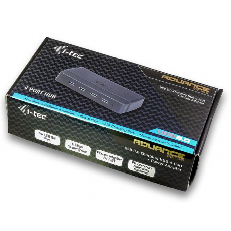 i-Tec USB 3.0 Charging HUB - Hub - 4 x SuperSpeed USB 3.0 - desktop - 4