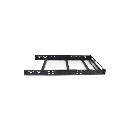 StarTech.com 1U Universal Server Rack Rails - TAA Compliant Adjustable Depth Server Mounting Rails - 19inch Rack Mount Rails (UNIRAILS1U) - Rack rail - black - 1U - 19" - for P / N: RK2433BKM, RK2537BKM, RK3236BKF, RK4236BKB, RK4242BK24, RK4242BK30, RKQMCAB12V2 - 1