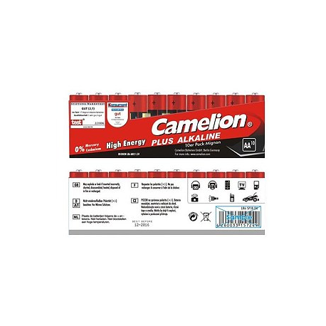 Camelion Plus Alkaline LR06-SP10, AA 24 x 10pcs Shrink Pack Display Box, 2600mAh - 1