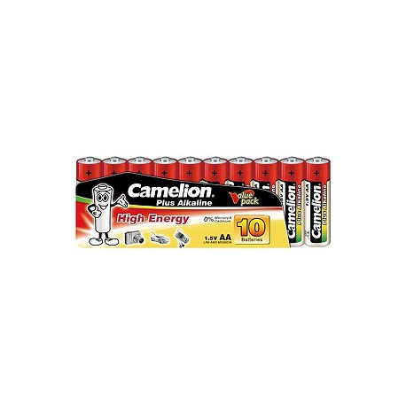 Camelion Plus Alkaline LR06-SP10, AA 24 x 10pcs Shrink Pack Display Box, 2600mAh - 4