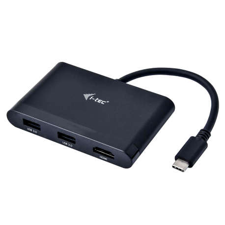 i-Tec USB-C HDMI and USB Adapter with Power Delivery Function - Docking station - USB-C / Thunderbolt 3 - HDMI - 6
