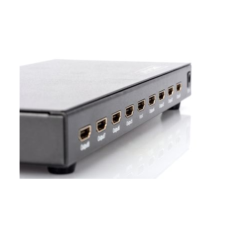 DIGITUS Professional DS-43302 - Video / audio splitter - 8 x HDMI - desktop - 3