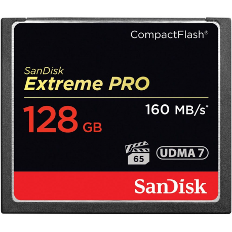 SanDisk Extreme Pro - Flash memory card - 128 GB - 1000x / 1067x - CompactFlash - 3