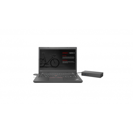 Lenovo Thunderbolt 3 Essential Dock - Port replicator - Thunderbolt 3 - HDMI, DP - GigE - 135 Watt - for ThinkPad L13 Yoga Gen 3; P1 Gen 5; T14s Gen 3; X1 Carbon Gen 10; X1 Nano Gen 2 - 1