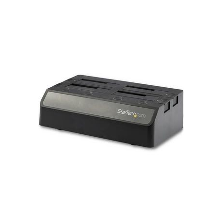 StarTech.com 4-Bay SATA SSD / HDD Docking Station - External USB 3.1 (10Gbps) SATA SS / HDD Dock for 2.5" / 3.5" SSDs / HDDs (SDOCK4U313) - Storage enclosure - 2.5"  /  3.5" shared - SATA 6Gb / s - USB 3.1 (Gen 2) - black - 5