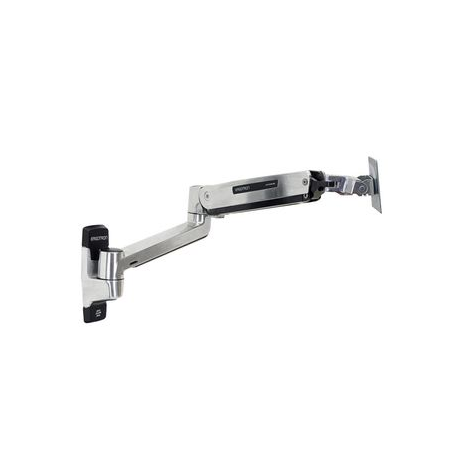 Ergotron LX HD - Mounting kit (extension adapter, VESA adapter, sit-stand arm, wall mount base) - for LCD display - polished aluminium - screen size: up to 46" - 2