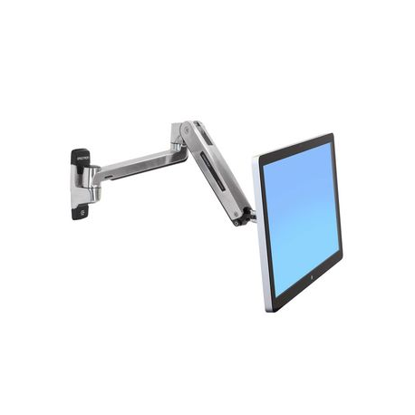 Ergotron LX HD - Mounting kit (extension adapter, VESA adapter, sit-stand arm, wall mount base) - for LCD display - polished aluminium - screen size: up to 46" - 4