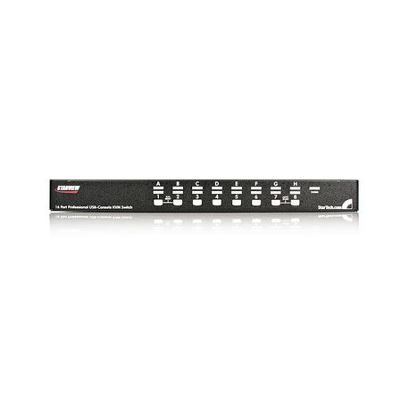 StarTech.com 16 Port 1U RackMount USB PS / 2 KVM Switch with OSD - KVM switch - 16 x KVM port(s) - 1 local user - desktop - for P / N: 2POSTRACK42, 4POSTRACK12U, 4POSTRACK25U, RK3236BKF, RK960CP, RKQMCAB12, RKWOODCAB12 - 1