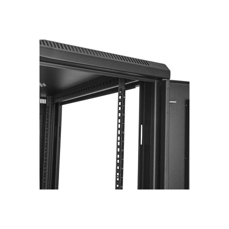 StarTech.com 18U Server Rack Cabinet, 4-Post Adjustable Depth (2" to 30") Network Equipment Rack Enclosure w / Casters / Cable Management / Shelf / Locking Dell PowerEdge, HP ProLiant ThinkServer - 18U Rack Cabinet (RK1833BKM) - Rack cabinet - 18U - 31" - 5