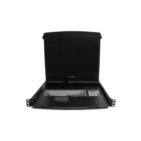 StarTech.com HD 1080p Dual Rail RackMount Widescreen LCD Console - KVM console - PS / 2 - 17.3" - rack-mountable - 1920 x 1080 Full HD (1080p) - 500:1 - 8 ms - VGA - black - 1U - for P / N: 4POSTRACK12U, 4POSTRACK25U, 4POSTRACK42, RK1236BKF, RK2536BKF, RK3236BKF - 1
