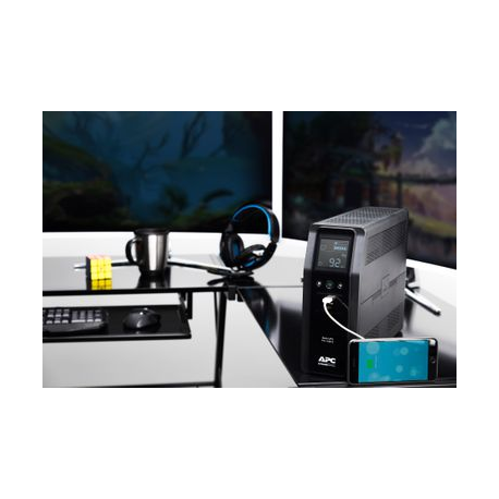 APC Back-UPS Pro BR1600SI - UPS - AC 220-240 V - 960 Watt - 1600 VA - 260 Wh - USB - output connectors: 8 - black - 5