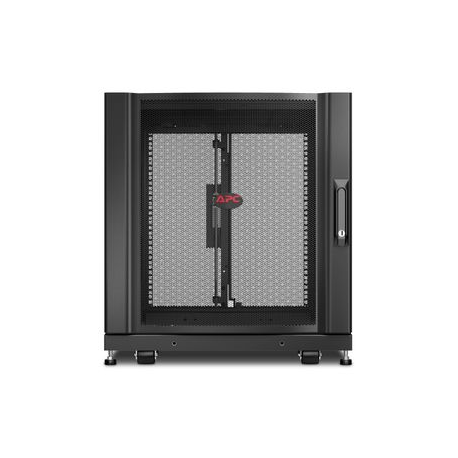 APC NetShelter SX - Rack cabinet - black - 12U - 19" - for P / N: SURT48RMXLBP - 4