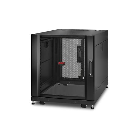 APC NetShelter SX - Rack cabinet - black - 12U - 19" - for P / N: SURT48RMXLBP - 5