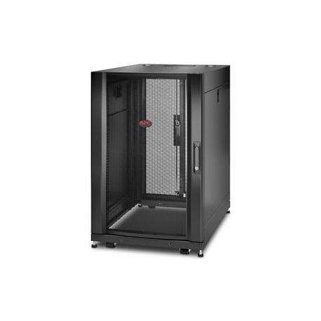 APC NetShelter SX - Rack cabinet - black - 18U - 19" - for P / N: SURT48RMXLBP - 4