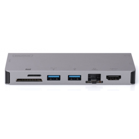 DIGITUS DA-70877 - Docking station - USB-C - VGA, HDMI - GigE - 4