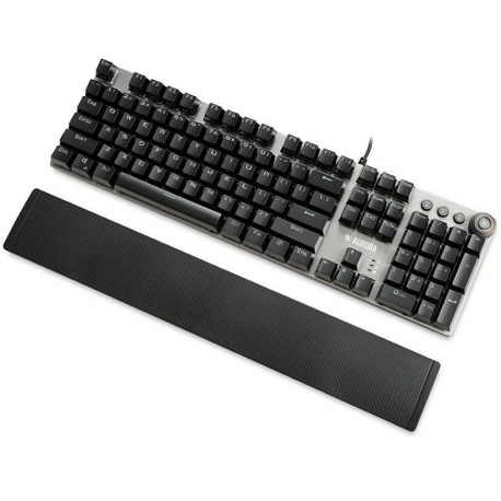 iBOX AURORA K-4 - Keyboard - backlit - USB - QWERTY - key switch: KRGD Brown - black, silver - 4