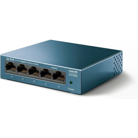 TP-Link LiteWave LS105G - Switch - unmanaged - 5 x 10 / 100 / 1000 - desktop - AC 220 V - 1